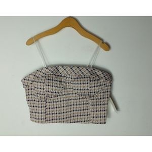 Meraki Women's Cropped Printed Crop Top Size XL